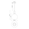 Soji 10-in Matte Black/Smoked Solid Glass 1 Light Pendant
