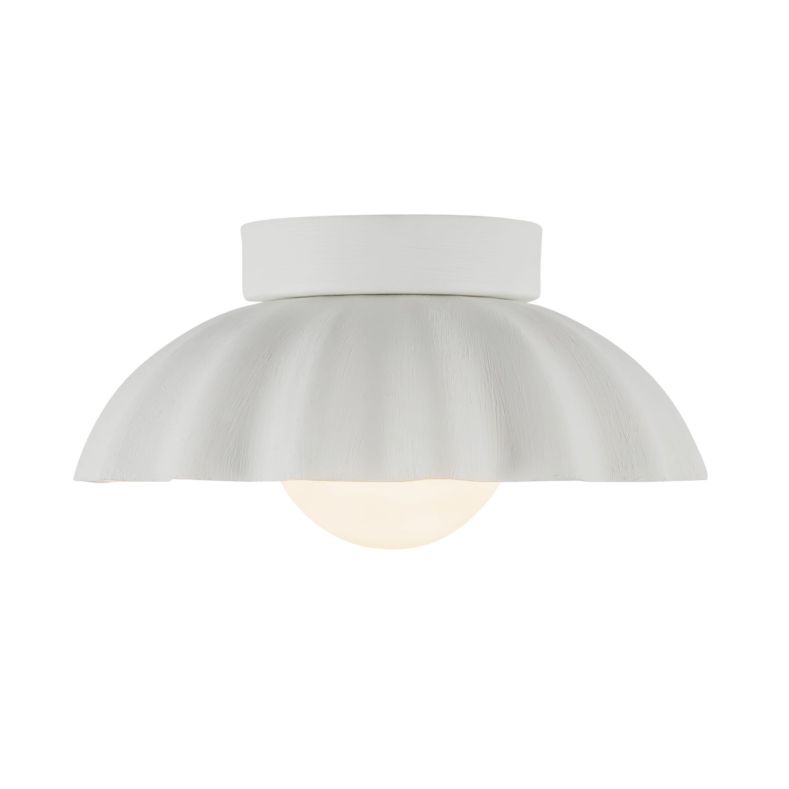 Soleil 10-in Antique White/Opal Glass LED Wall/Vanity Light