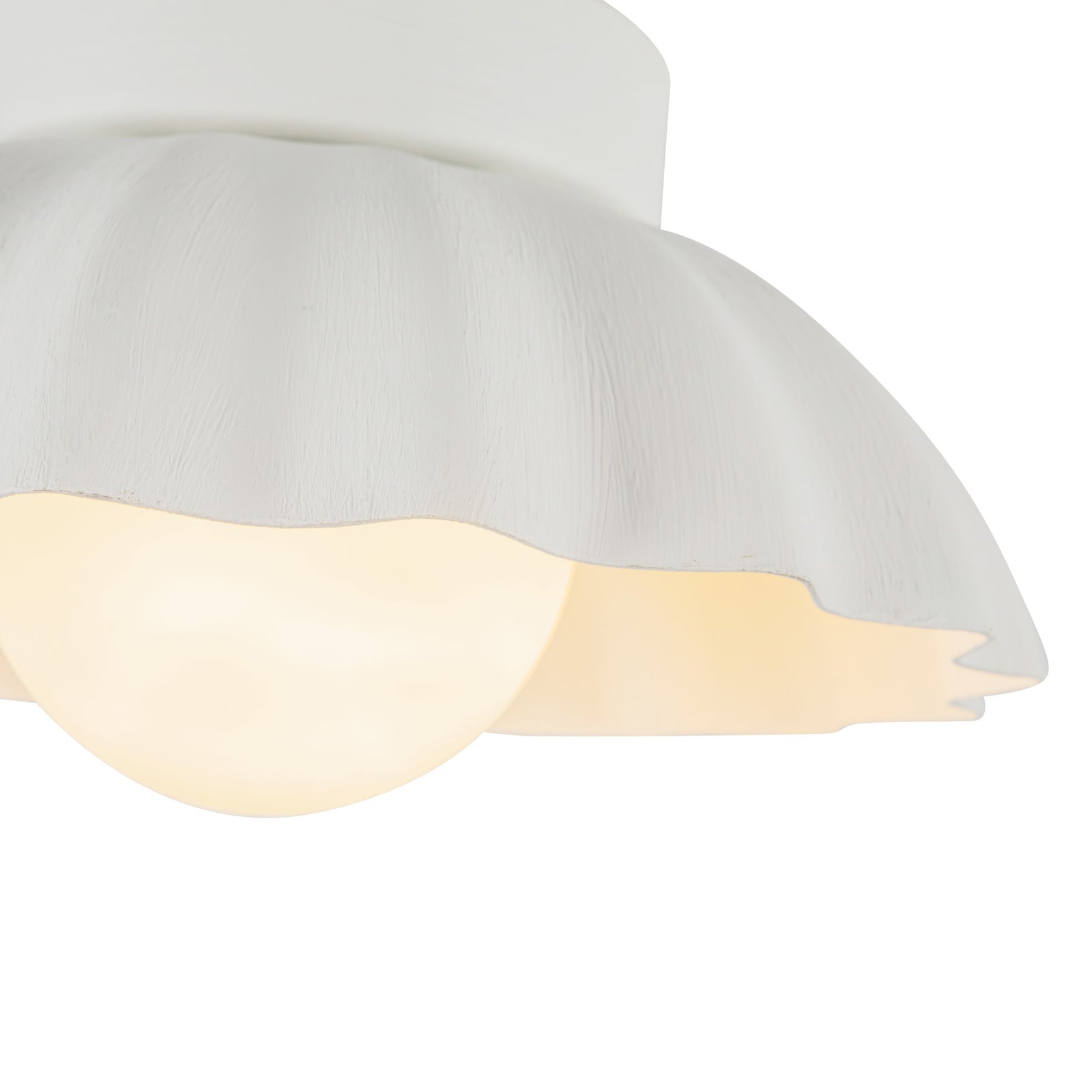 Soleil 10-in Antique White/Opal Glass LED Wall/Vanity Light