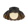 Soleil 10-in Matte Black/Opal Glass LED Wall/Vanity Light