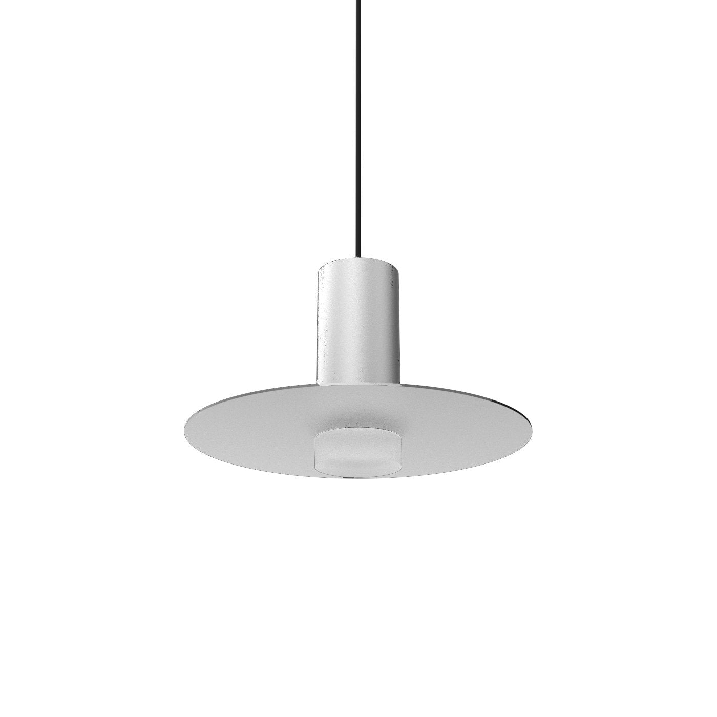 Novo Short - Luminous Ring - Acrylic Single Pendant - White Socket