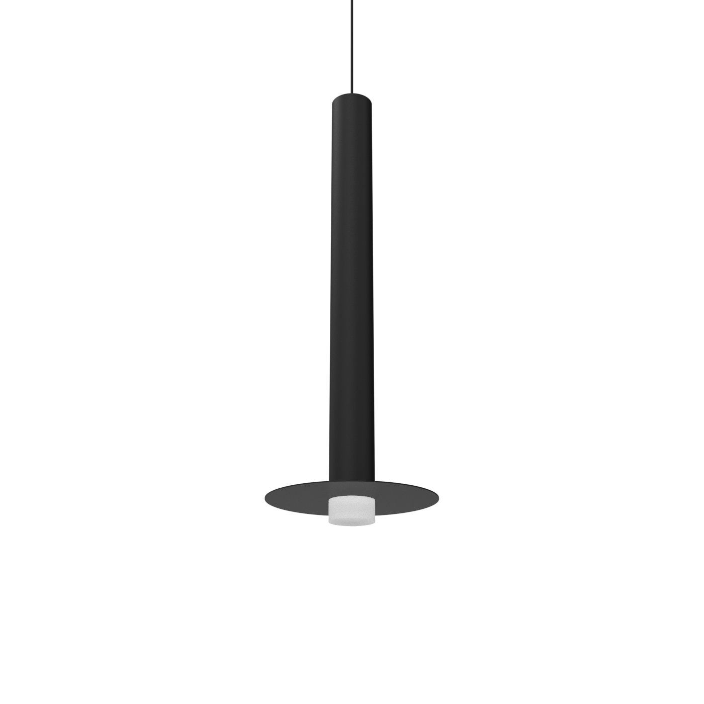 Novo Tall - Luminous Ring - Single Pendant - White Socket