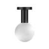 Globe Small 3" Frosted Acrylic Single Pendant - White Socket
