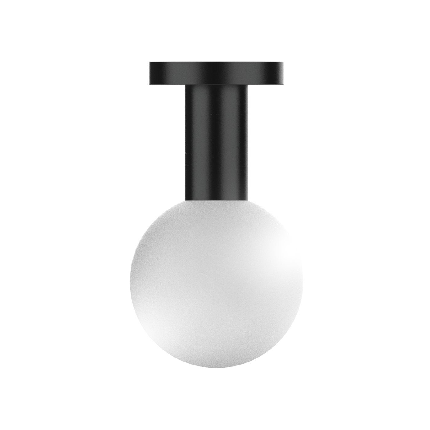 Globe Small 3" Frosted Acrylic Single Pendant - White Socket