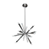 Starburst 29" Single Tier Chandelier - Polished Chrome