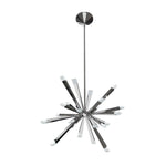 Starburst 29" Single Tier Chandelier - Polished Chrome