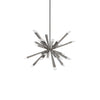 Starburst 40" Single Tier Chandelier - Satin Nickel