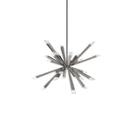 Starburst 40" Single Tier Chandelier - Satin Nickel