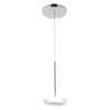 Stephord 4-in Chrome/Clear Glass LED Pendant