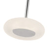 Stephord 4-in Chrome/Frosted Glass LED Pendant