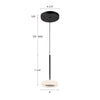 Stephord 4-in Metallic Brass/Frosted Glass LED Pendant