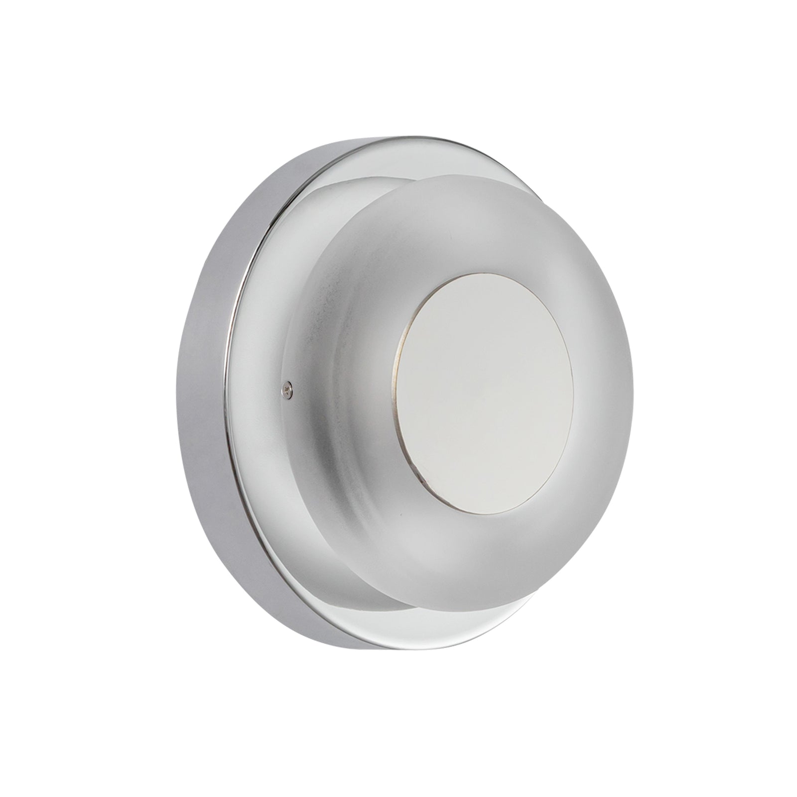 Stephord 4-in Chrome/Frosted Glass LED Wall Sconce