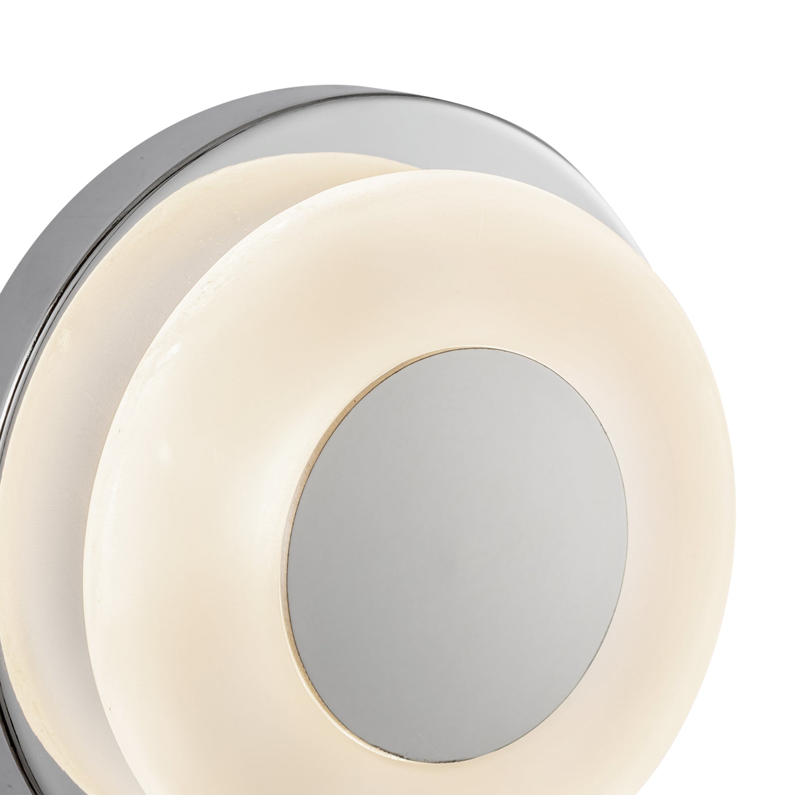 Stephord 4-in Chrome/Frosted Glass LED Wall Sconce