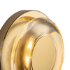 Stephord 4-in Metallic Brass/Clear Glass LED Wall Sconce