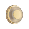 Stephord 4-in Metallic Brass/Frosted Glass LED Wall Sconce