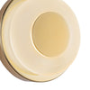 Stephord 4-in Metallic Brass/Frosted Glass LED Wall Sconce