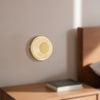 Stephord 4-in Metallic Brass/Frosted Glass LED Wall Sconce