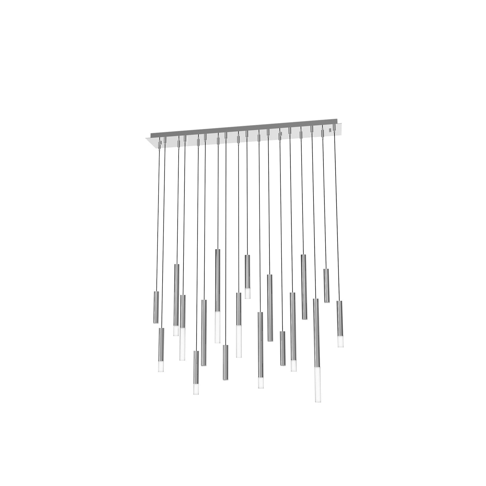 Steelos 38" Rectangular Multi-Light Pendant - Polished Chrome