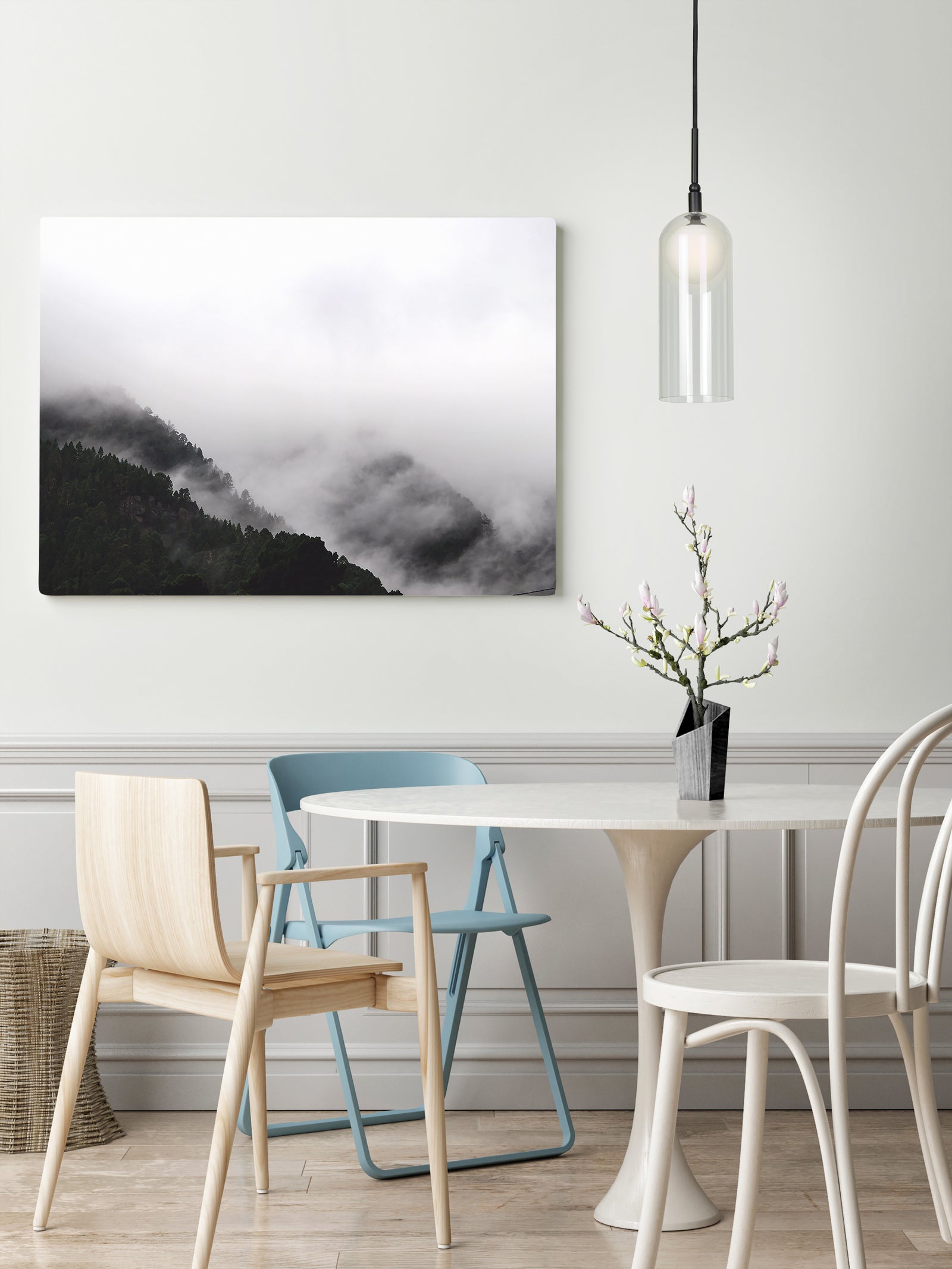 Stylo 4-in Black LED Pendant