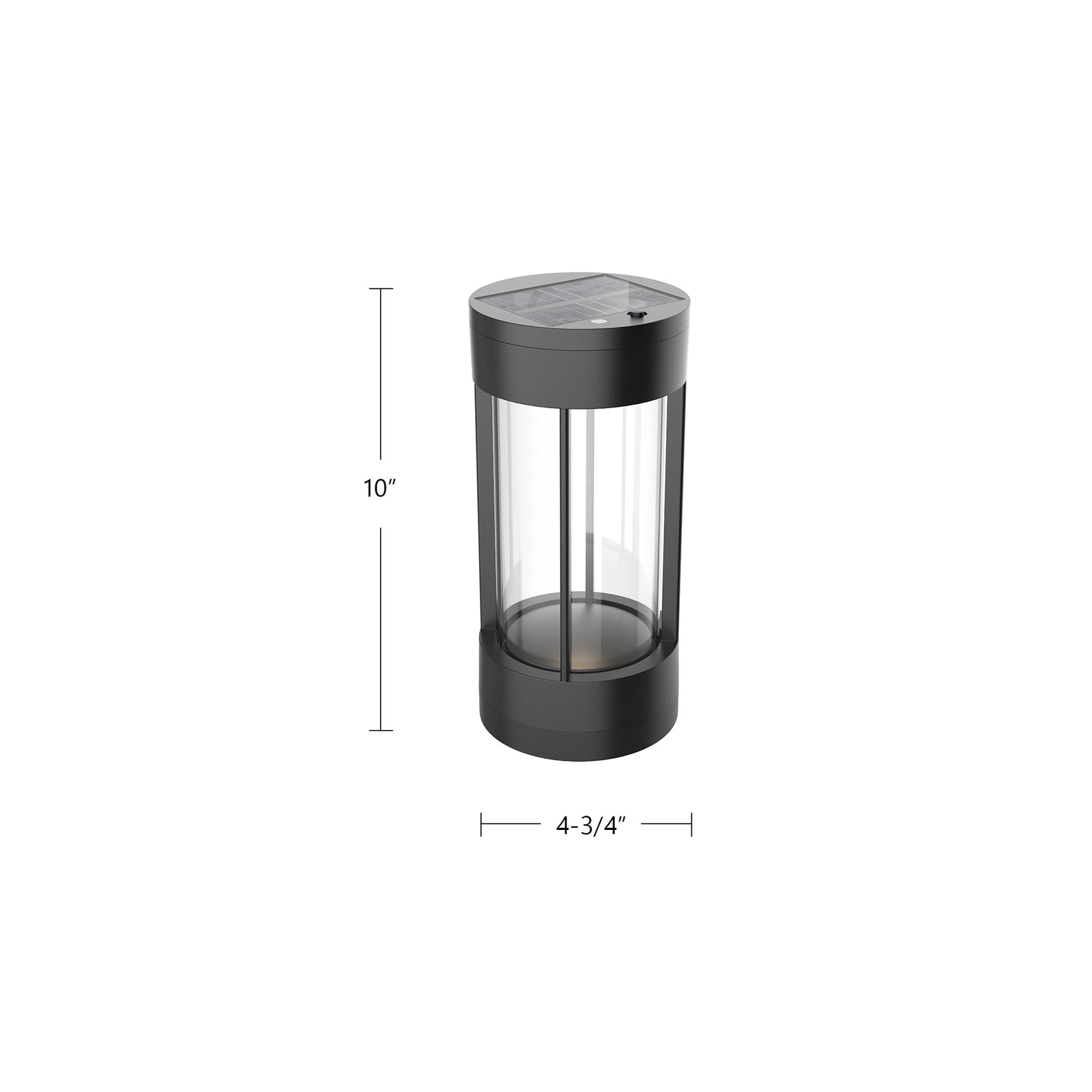 Suara 10-in Black LED Exterior Portable Lamp