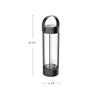 Suara 14-in Black LED Exterior Portable Lamp