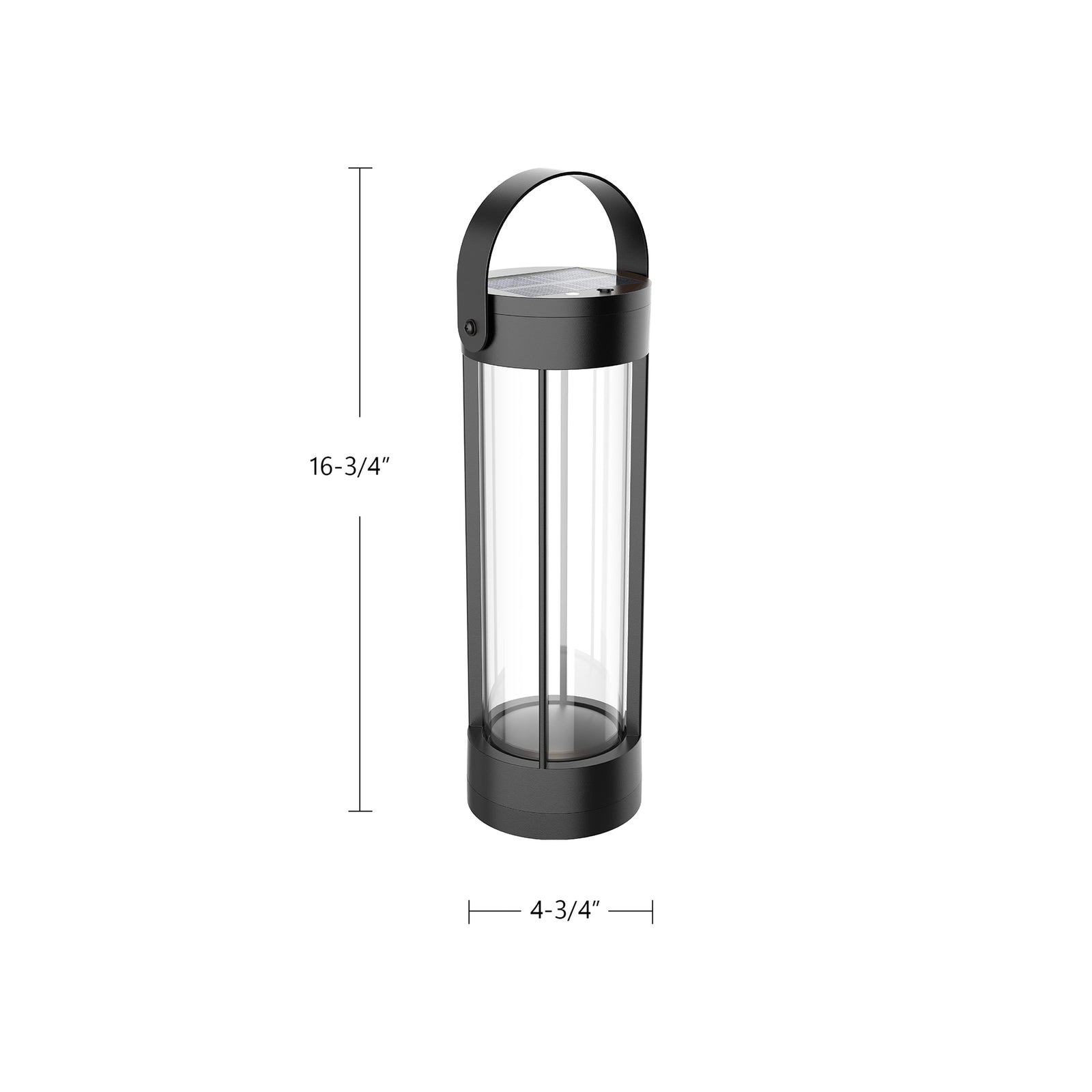 Suara 14-in Black LED Exterior Portable Lamp
