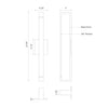 Swivel 24-in Black LED Wall Sconce
