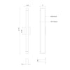 Swivel 32-in Black LED Wall Sconce