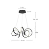 Synergy 24-in Antique Brass LED Chandeliers