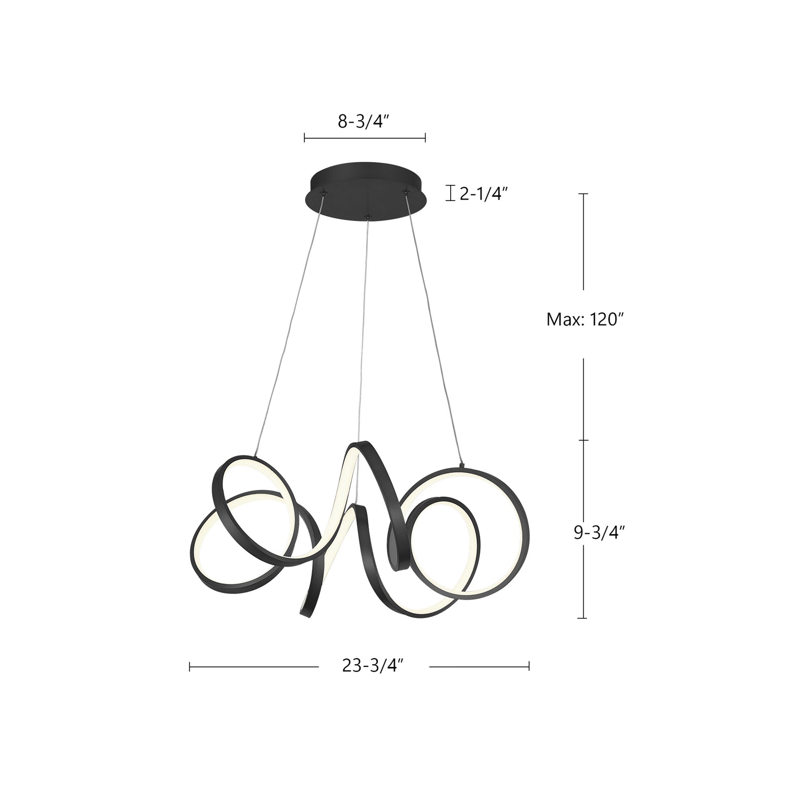 Synergy 24-in Antique Brass LED Chandeliers