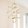 Synergy 41-in Antique Brass LED Chandeliers
