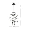 Synergy 41-in Black LED Chandeliers