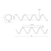 Synergy 36-in Antique Silver LED Wall Sconce