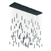 Steelos 96" Multi-Light Pendant - Matte Black