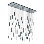 Steelos 96" Multi-Light Pendant - Polished Chrome
