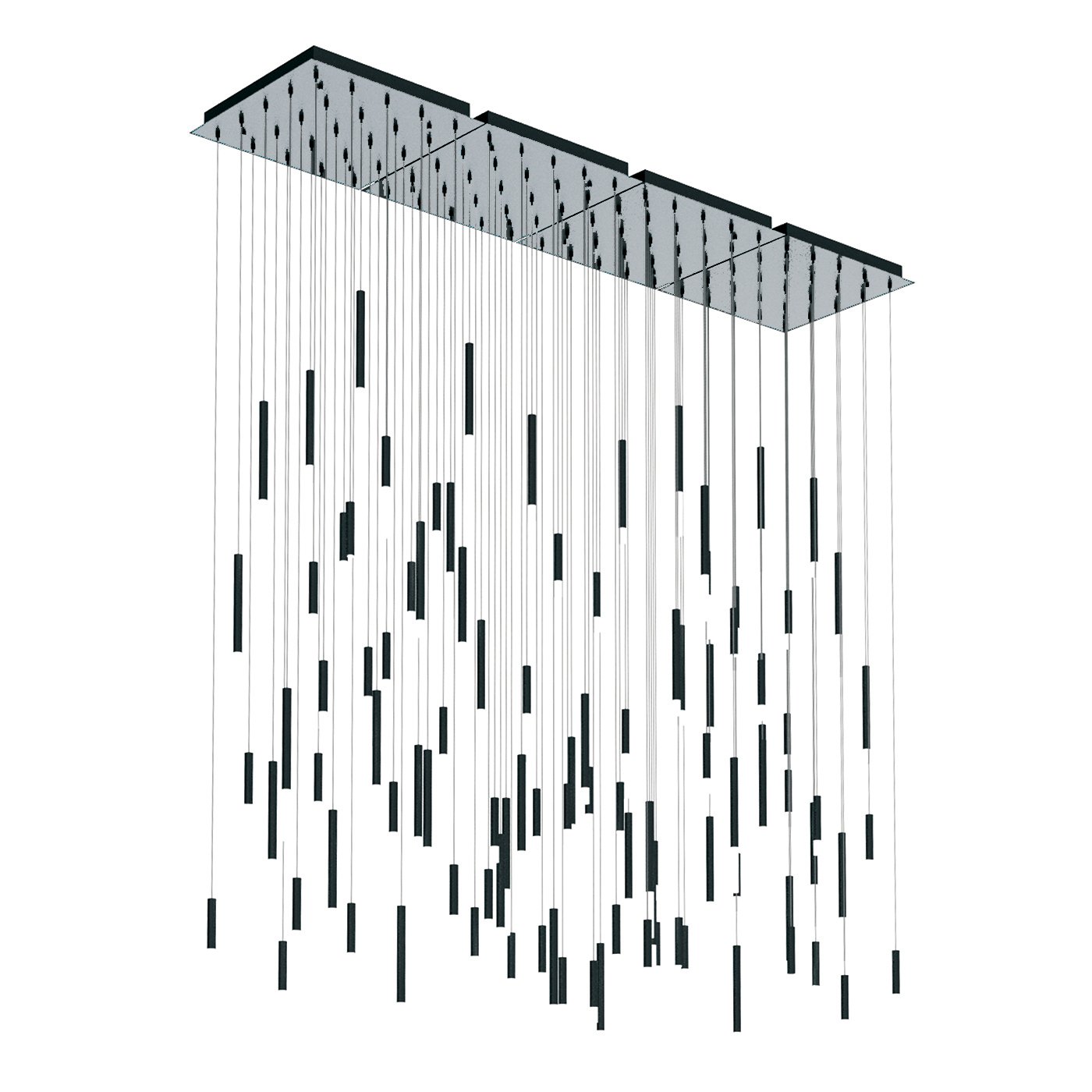 Steelos 96" Multi-Light Pendant - Polished Chrome