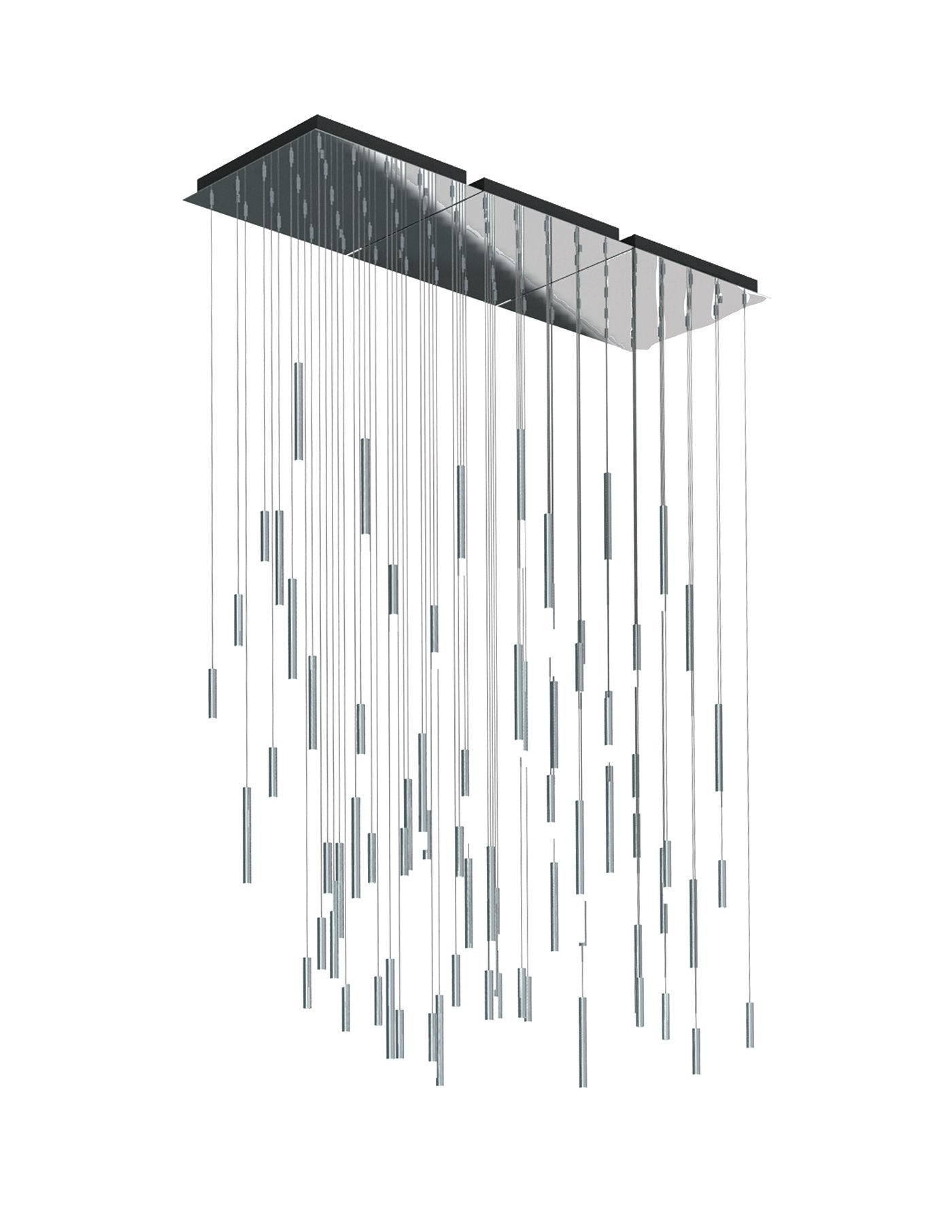 Steelos 72" Multi-Light Pendant - Matte Black