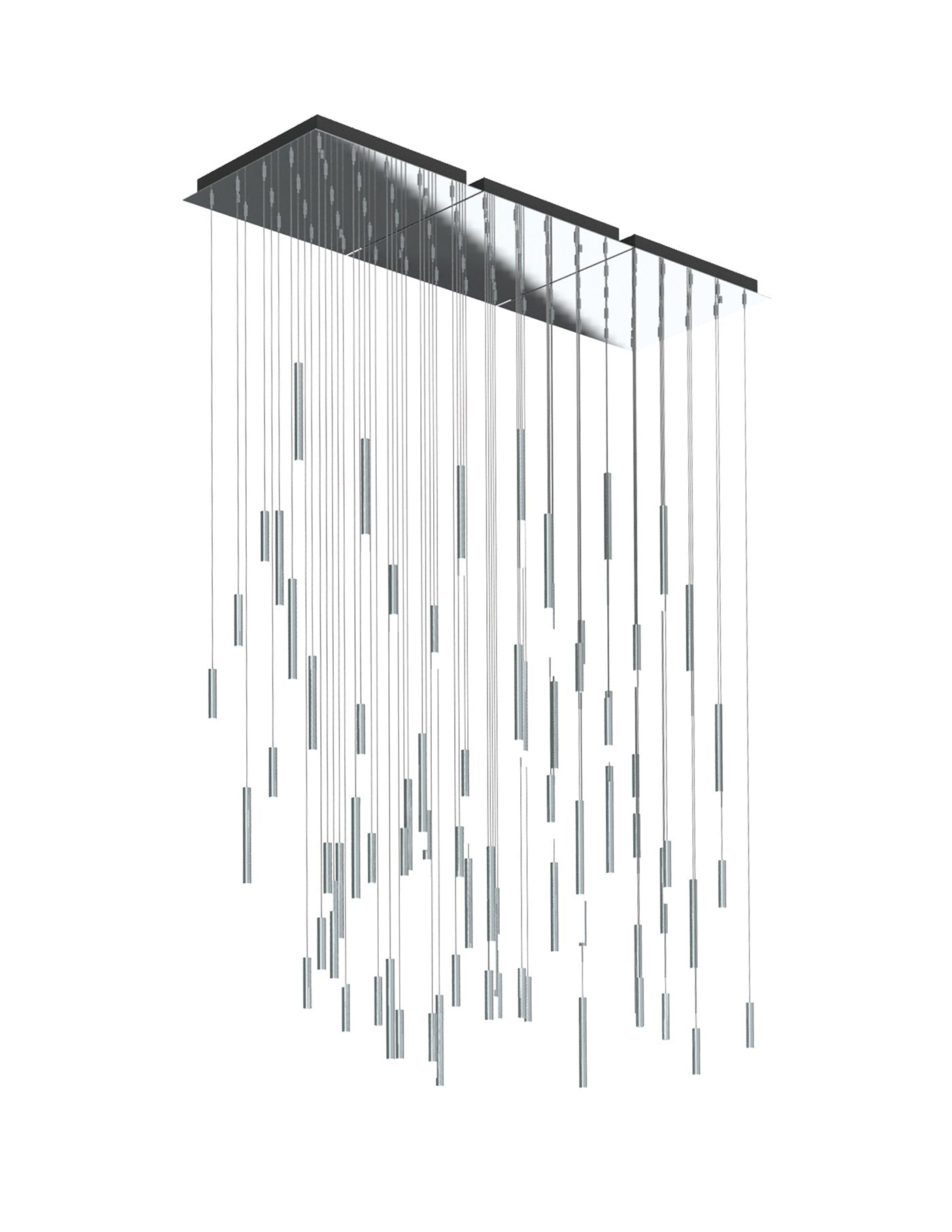 Steelos 72" Multi-Light Pendant - Polished Chrome