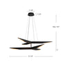Tachi 42-in Urban Bronze LED Chandelier