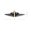 Tachi 15-in Urban Bronze LED Flush Mount