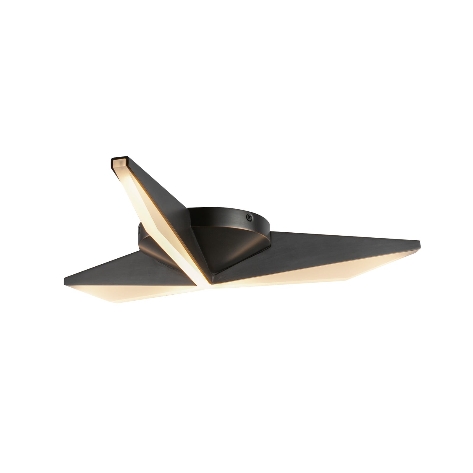 Tachi 18-in Urban Bronze LED Flush Mount