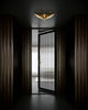 Tachi 18-in Vintage Brass LED Flush Mount