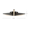 Tachi 18-in Urban Bronze LED Flush Mount