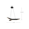 Tachi 31-in Urban Bronze LED Pendant
