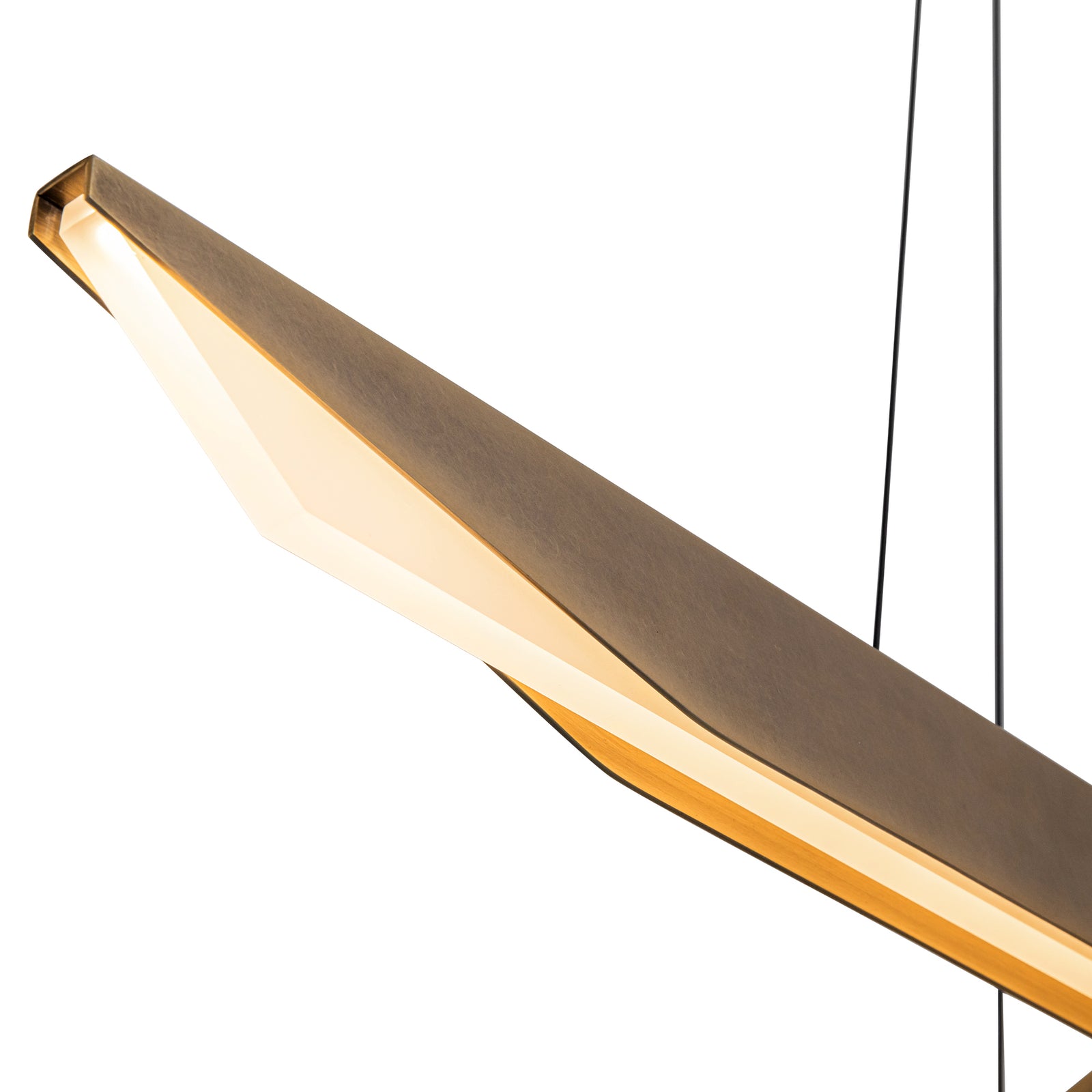 Tachi 31-in Vintage Brass LED Pendant
