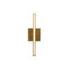 Tachi 4-in Vintage Brass LED Wall Sconce