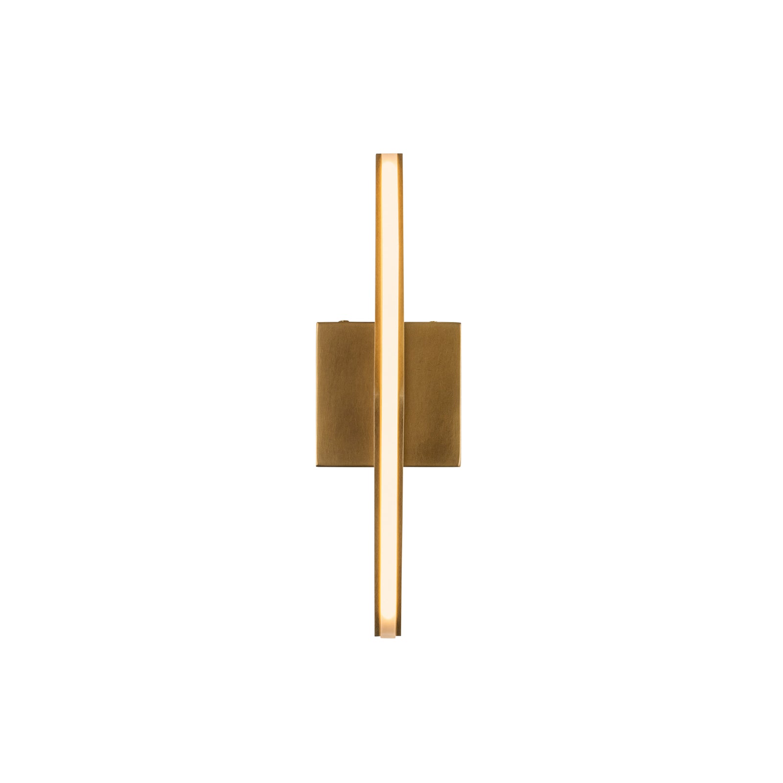 Tachi 4-in Vintage Brass LED Wall Sconce