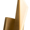 Tachi 4-in Vintage Brass LED Wall Sconce