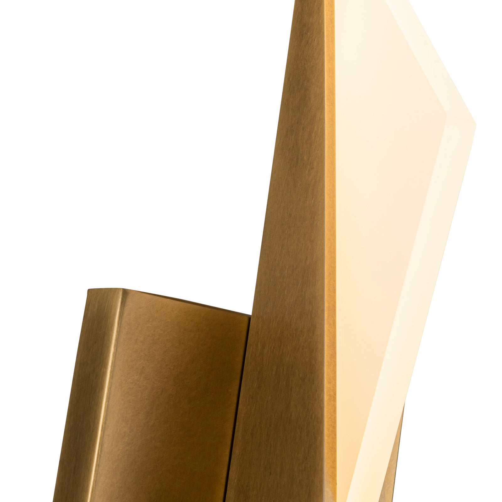 Tachi 4-in Vintage Brass LED Wall Sconce