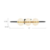 Tagliato 32-in Matte Black/Brushed Gold LED Wall/Vanity